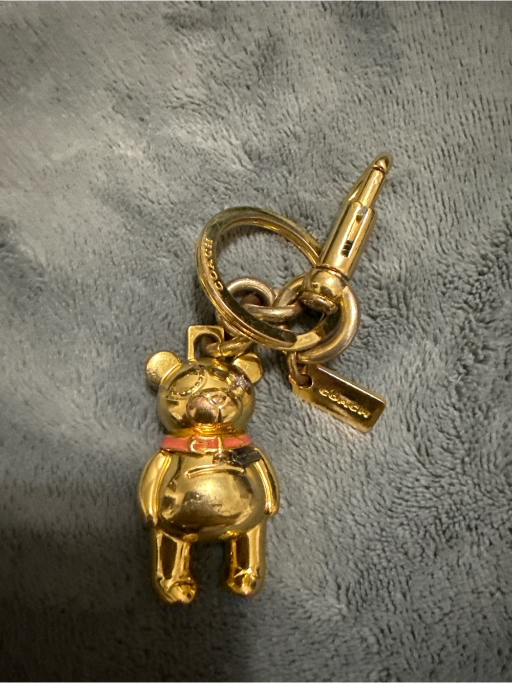 Coach Gold Bear Keychain - Picture 2 of 4